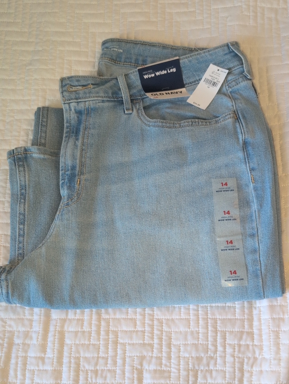 Old Navy Light Blue Men’s Wow Wide Leg Jeans